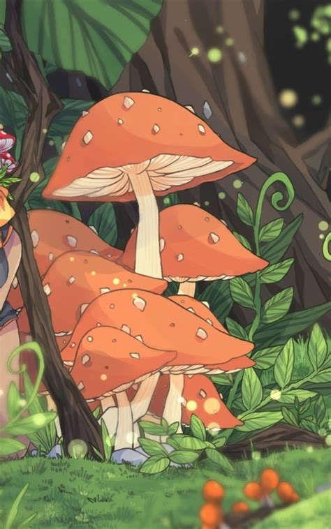 Cartoon Mushroom Wallpapers Wallpaper Cave