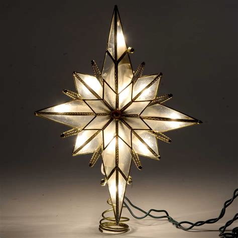 Buy 10 Multi Point Star Of Bethlehem Glass Gem Christmas Tree Topper