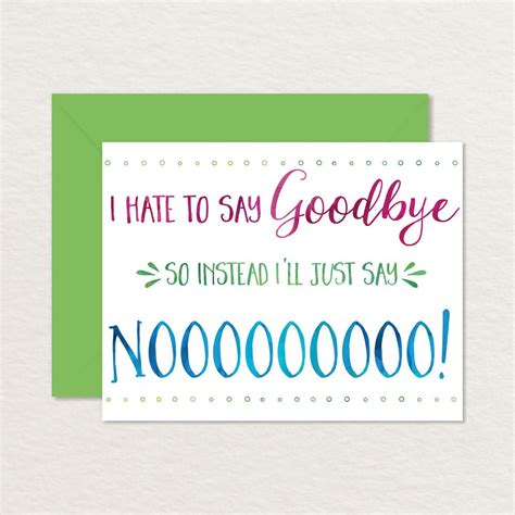 Funny Goodbye Cards