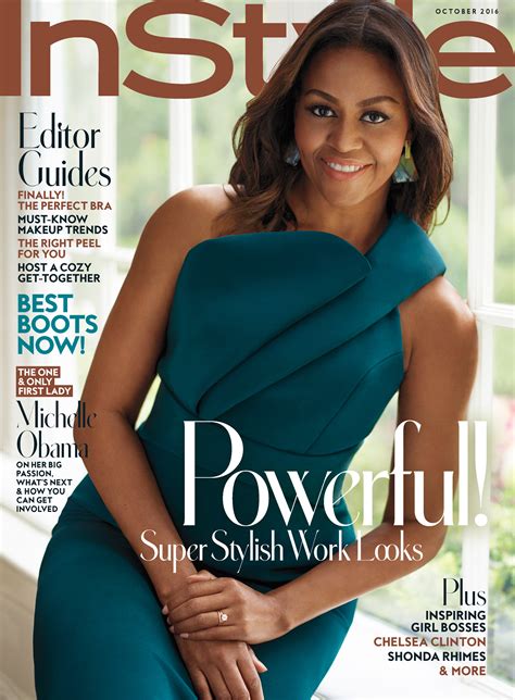 Michelle Obama Instyle October Cover Beauty And The Dirt