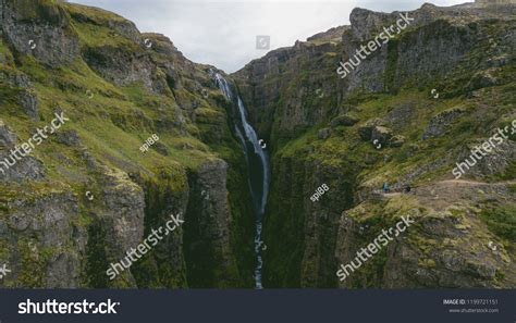 Glymur Waterfall Second Highest Iceland High Stock Photo 1199721151