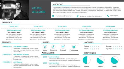 Resume Powerpoint Template Professionals Creative Resume Ppt