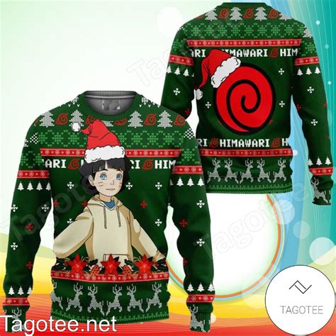 Himawari Uzumaki Boruto Naruto Next Generations Anime Holiday Ugly Christmas Sweater Tagotee