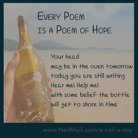 Every Poem Is A Poem Of Hope Neil Meili