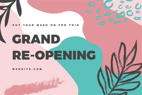 Hand Drawn Abstract Grand Opening Banner 14960309 Vector Art At Vecteezy