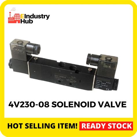 4v230 08 14 Solenoid Valve 5 Way 2 Position Port Pneumatic Control