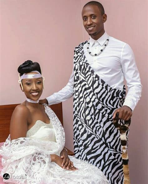 Clipkulture Couple In Rwandan Mushanana Traditional Wedding Attire