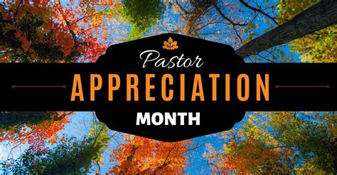 October Is Pastor Appreciation Month Fort George