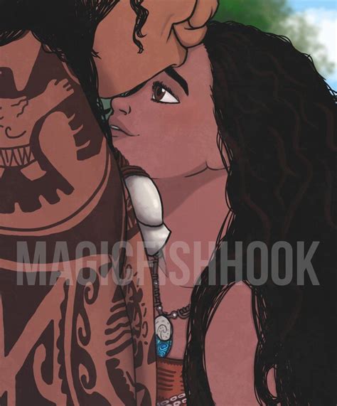 Kiss By Magicfishhook Moana Maui Disney Moana