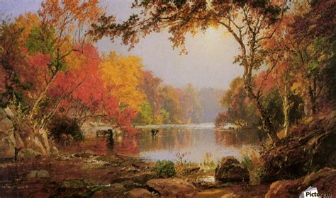 River Landscape In Autumn Jasper Francis Cropsey