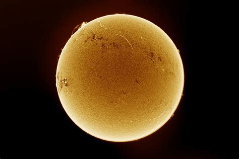 92339 03月19日の太陽 Ha 擬似カラー版 By Jhosua 天体写真ギャラリー