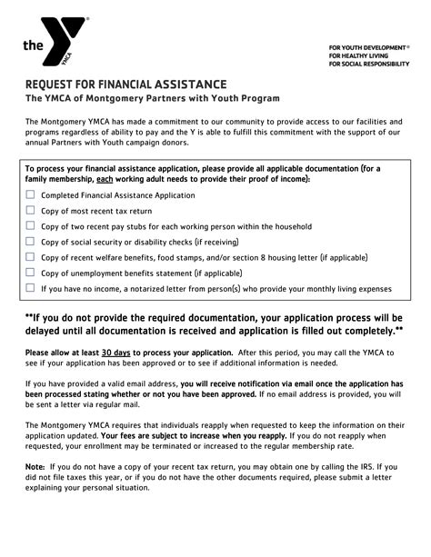 Request For Financial Assistance Letter Templates At