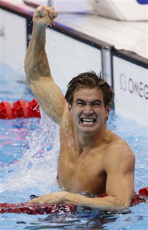 Nathan Adrian Of The Us Celebrates Winning The Mens 100m Freestyle Final Wednesday Olympics