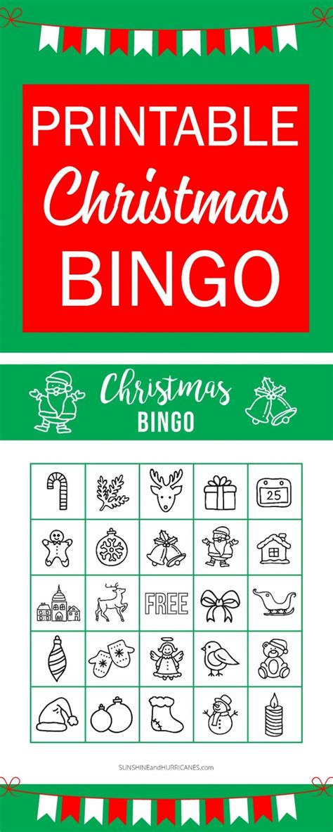 Printable Christmas Bingo Holiday Games For Kids