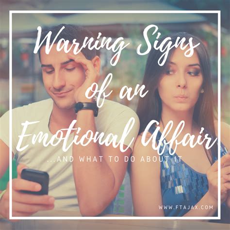 Warning Signs Of An Emotional Affairand What To Do About It With