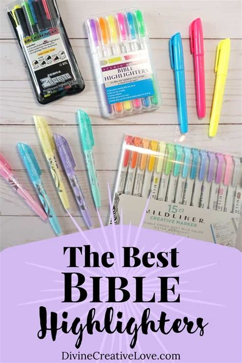 Top 3 Best Bible Highlighters Divine Creative Love