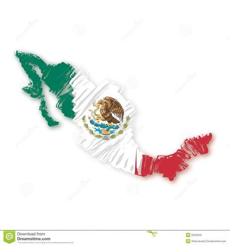 Map Flag Mexico Vector Stock Vector Illustration Of People 5024243