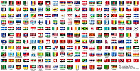 All Country Flags In The World All Waving Flags