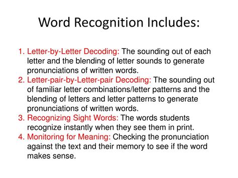 Ppt Spelling Phonics And Word Recognition Powerpoint Presentation