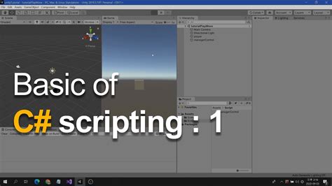 Basic Of Unity C Scripting 1 Youtube