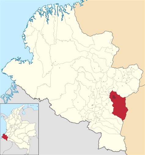 Español Mapa Del Municipio De San Juan De Pasto Nariño Colombia In