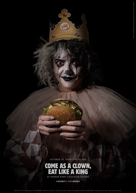 burger king scary clown night integrated on behance