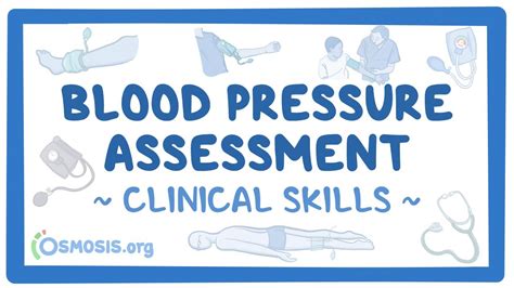Clinical Skills Obtaining Blood Pressure Assessment Osmosis Video