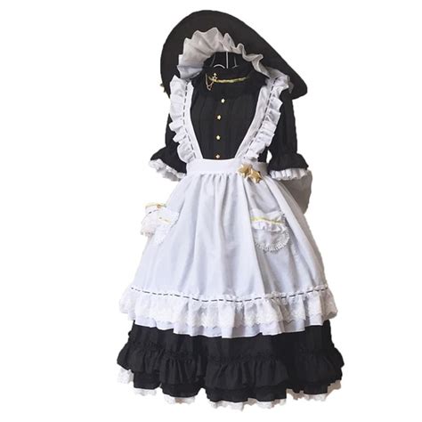 2019 Touhou Project Kirisame Marisa Apron Dress Maid Uniform Cosplay
