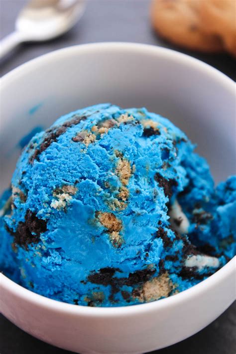 Homemade Cookie Monster Ice Cream Baking Beauty