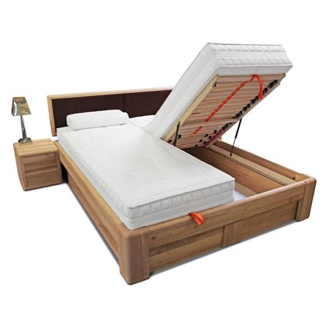 Sie werden in der regel als doppelbetten verwendet und bieten jedem schlafenden eine vollwertige einzelbettbreite von 90 cm. Bett mit Bettkasten 180x200 Kernbuche massiv » EMPINIO24