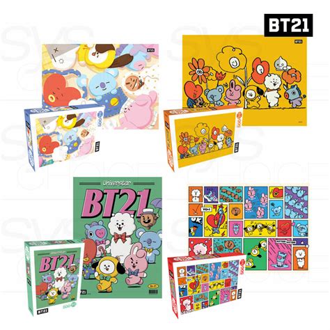 Bts Bt21 Official Authentic Goods 500pieces Jigsaw Puzzle 4type