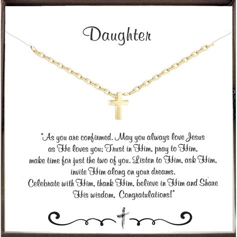 Confirmation T For Daughter Confirmation Necklace Etsy