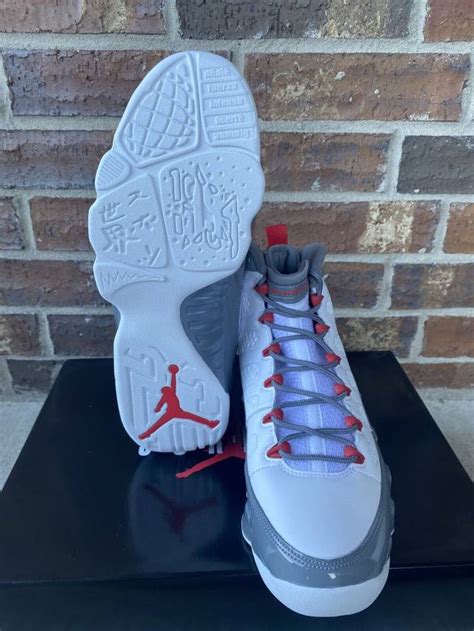 2022 Nike Air Jordan 9 Ix Retro Fire Red 4 7y White Cool Gre Kixify Marketplace