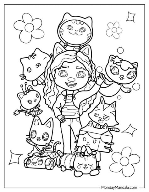 38 Gabbys Dollhouse Coloring Pages Free Pdf Printables