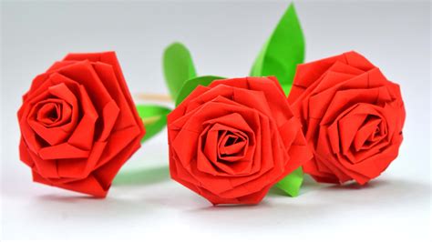 Простые РОЗЫ из бумаги Сделай Сам СВОИМИ РУКАМИ Paper Roses How To