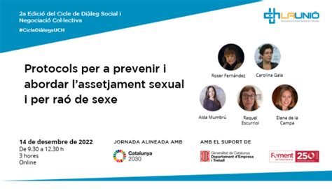 protocols per a prevenir i abordar l assetjament sexual i per raó de sexe la unió