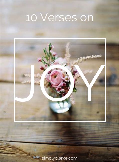 10 Verses On Joy Simply Clarke