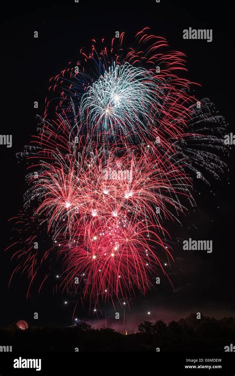 Beautiful Colorful Fireworks Stock Photo Alamy