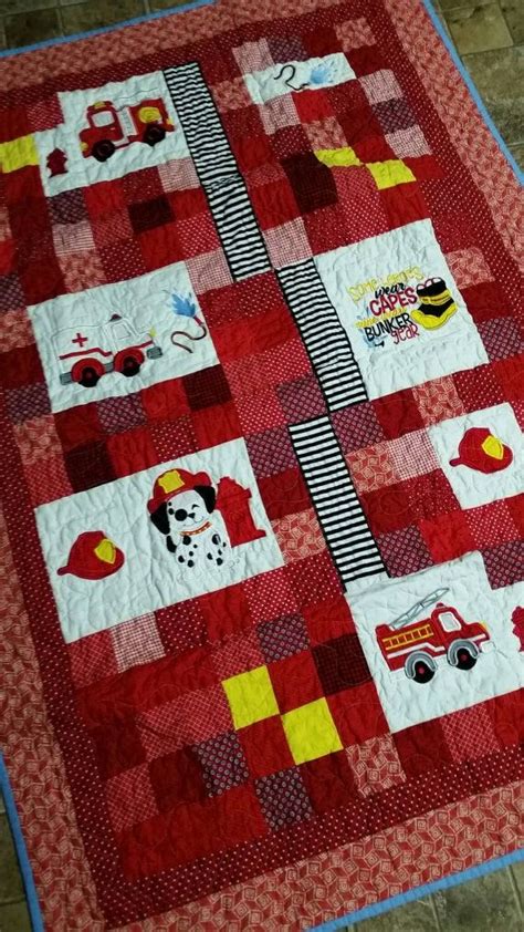 Fire fighter kids room transportation theme beds firefighter theme fire truck bedding truck firefighter bedroom. Fire engine Quilt, FIreman, FIre truck, EMT, Boy Crib ...