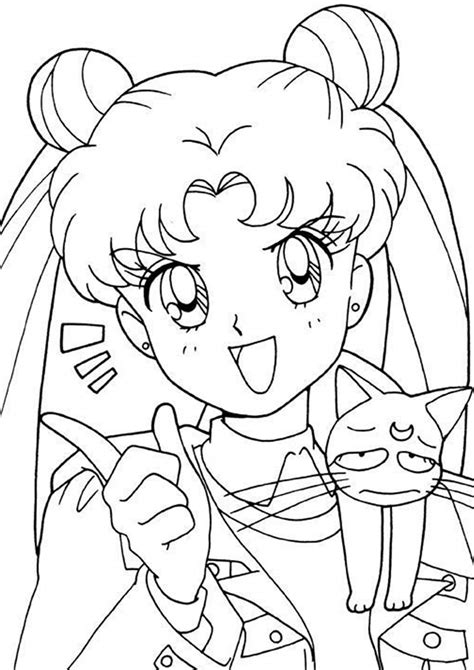 Coloring Page Sailormoon Coloring Pages 101 Sailor Moon Coloring