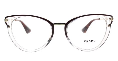 New Prada Eyeglasses Women Vpr 53u Brown Vyt101 Vpr53uv 52mm Prada Eyeglasses Women Prada