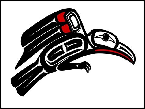 Raven Haida Point Art Native American Zodiac Signs Native American