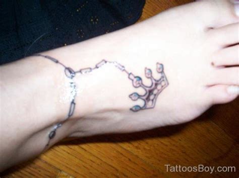 Cool Crown Tattoo On Ankle Tattoo Designs Tattoo Pictures