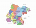 Mapa de Guanajuato gratis con nombres en PDF y con los 46 municipios