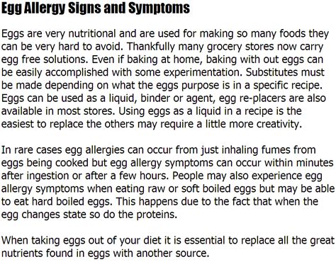 A food allergy rash is an abnormal development on the skin that occurs when a person is allergic to something that she has consumed. Egg | liamcoe10