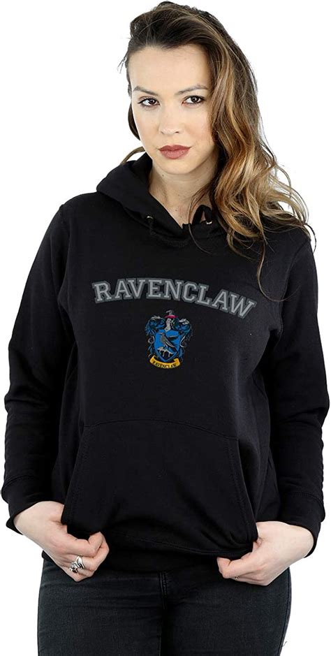 Harry Potter Womens Ravenclaw Crest Hoodie Uk Clothing