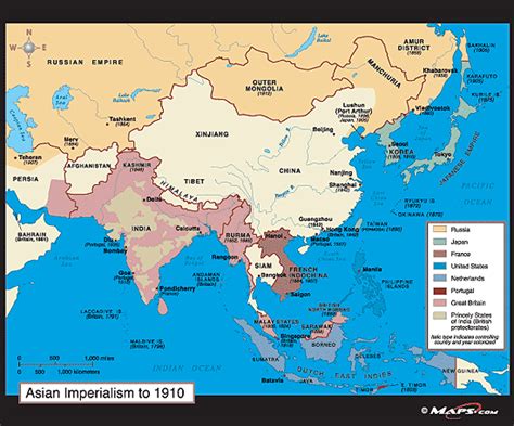 (2)united states military action was used to protect american interests. Asian Imperialism Map to 1910 by Maps.com from Maps.com ...