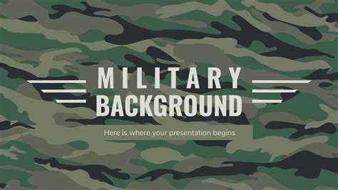 Military Background Slides Theme And Powerpoint Template