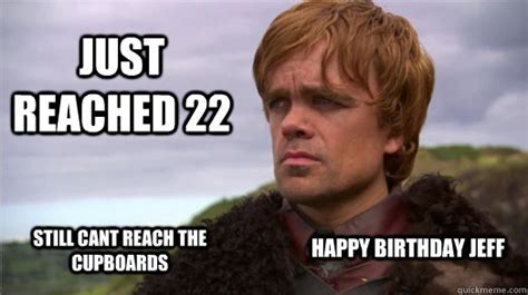 With tenor, maker of gif keyboard, add popular midget happy birthday animated gifs to your conversations. Just reached 22 Still cant reach the cupboards Happy Birthday Jeff - Peter Dinklage worried ...
