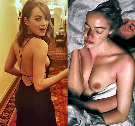 Emma Stone Nude Sexy 1 Collage Photo Nude Celebrity Photos